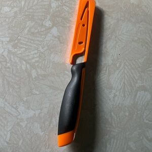 Orange and Black Knife with Sheath universal series by Tupperware pairing knife